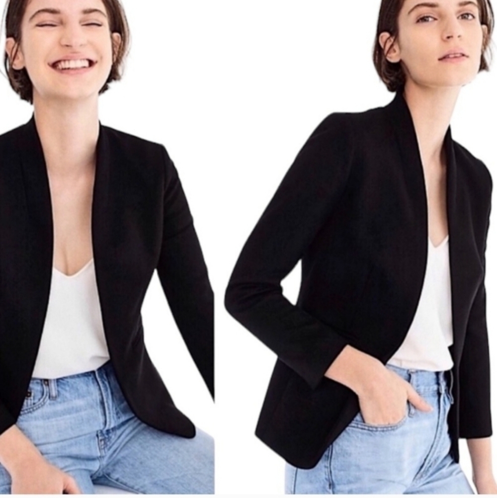 J. Crew Going Out stretch twill black blazer - Picture 2 of 14